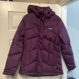 Dark purple down Patagonia jacket